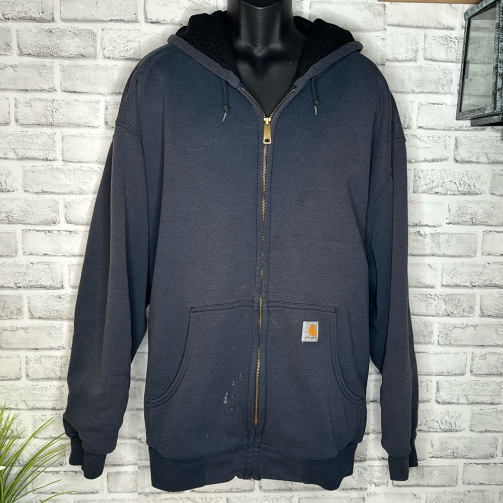 Carhartt Men's Dark Gray Full-Zip Hoodie